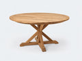 Tavolo da giardino - Legno - 140x140x76 cm - Rovere naturale - Stile elegante