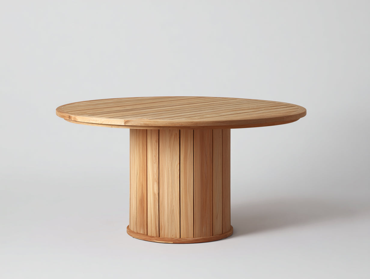 Tavolo da giardino - Legno - 150x150x76 cm - Teak miele - Stile minimalista