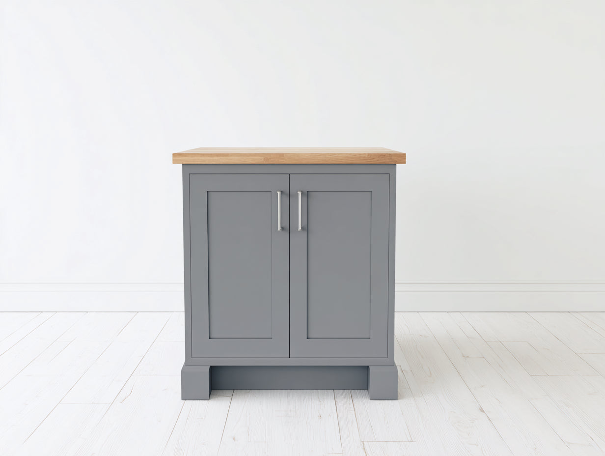 Credenza-legno-massello-80x46x92 cm-grigio-moderno