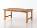 Tavolo da giardino - Legno - 190x100x75 cm - Naturale chiaro - Stile scandinavo