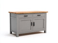 Credenza-legno-massello-120x50x95 cm-grigio-moderno