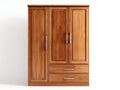 Armadio-derivato del legno-145x55x195 cm-rovere miele-classico