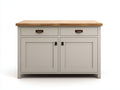 Credenza-legno-massello-125x52x95 cm-grigio-moderno