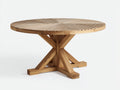 Tavolo da giardino - Legno - 145x145x75 cm - Naturale chiaro - Stile geometrico