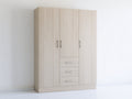 Armadio-derivato del legno-150x50x190 cm-rovere chiaro-moderno