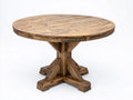 Tavolo da giardino - Legno - 140x140x76 cm - Rovere rustico - Stile country